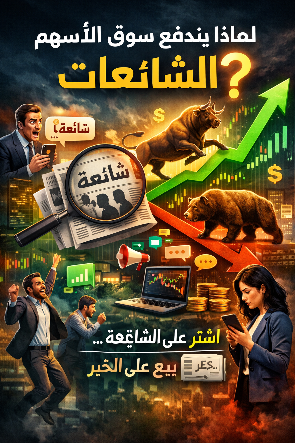 لماذا يندفع سوق الأسهم مع الشائعات؟