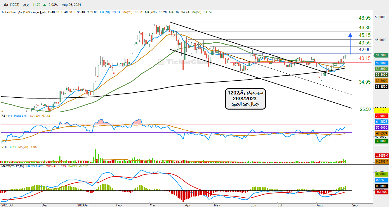 سهم مبكو رقم1202تحليل يومى