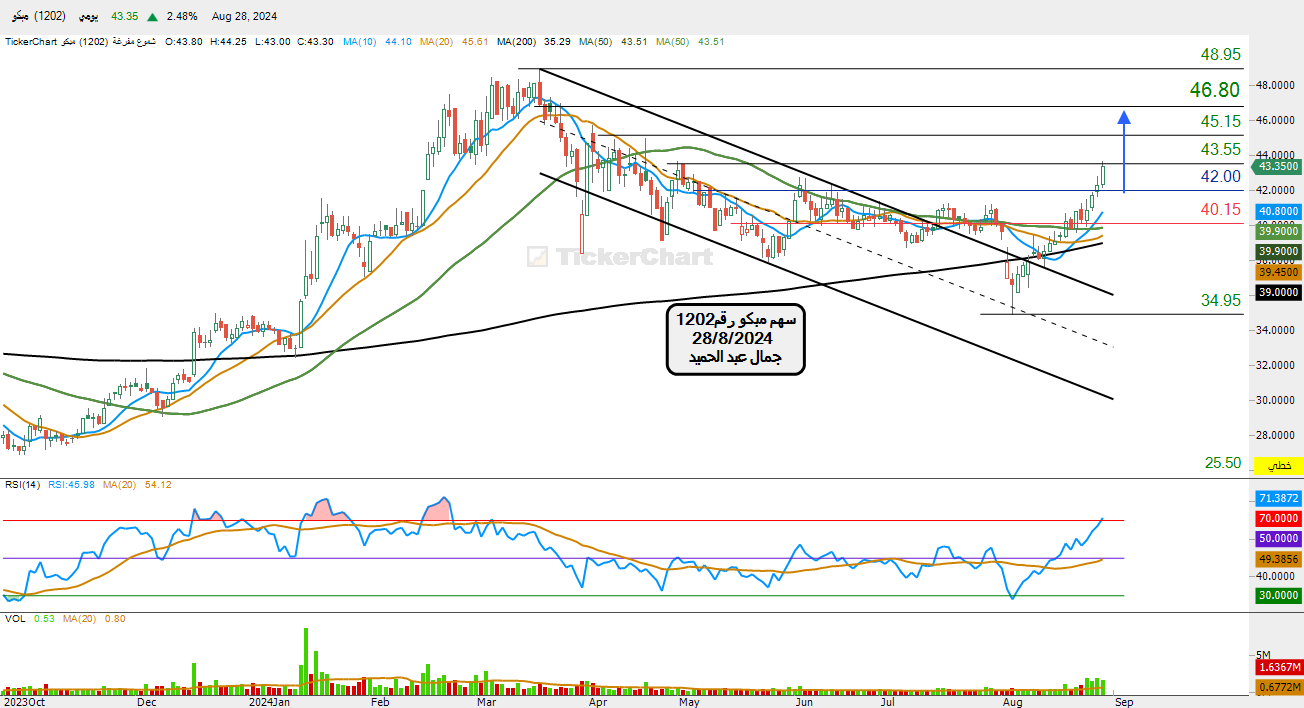 سهم مبكو رقم1202تحليل يومى